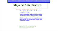 Desktop Screenshot of mojopettaxi.com